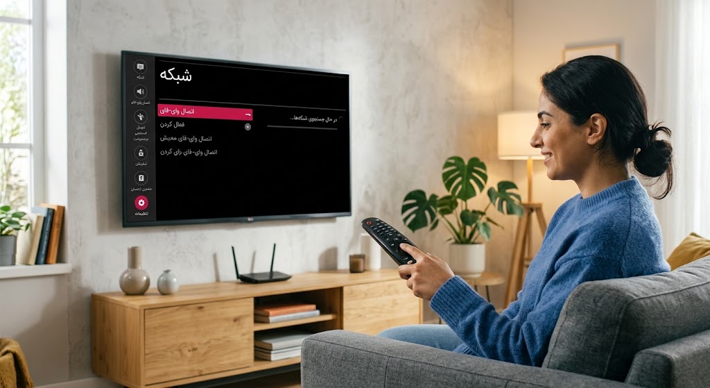 چگونه وای فای تلویزیون ال جی را فعال کنیم؟